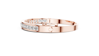 Suez Modern Channel - Set Lab Grown Diamond Bracelet - Suez Diamonds