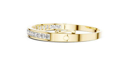 Suez Modern Channel - Set Lab Grown Diamond Bracelet - Suez Diamonds