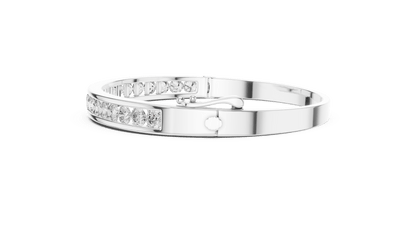 Suez Modern Channel - Set Lab Grown Diamond Bracelet - Suez Diamonds