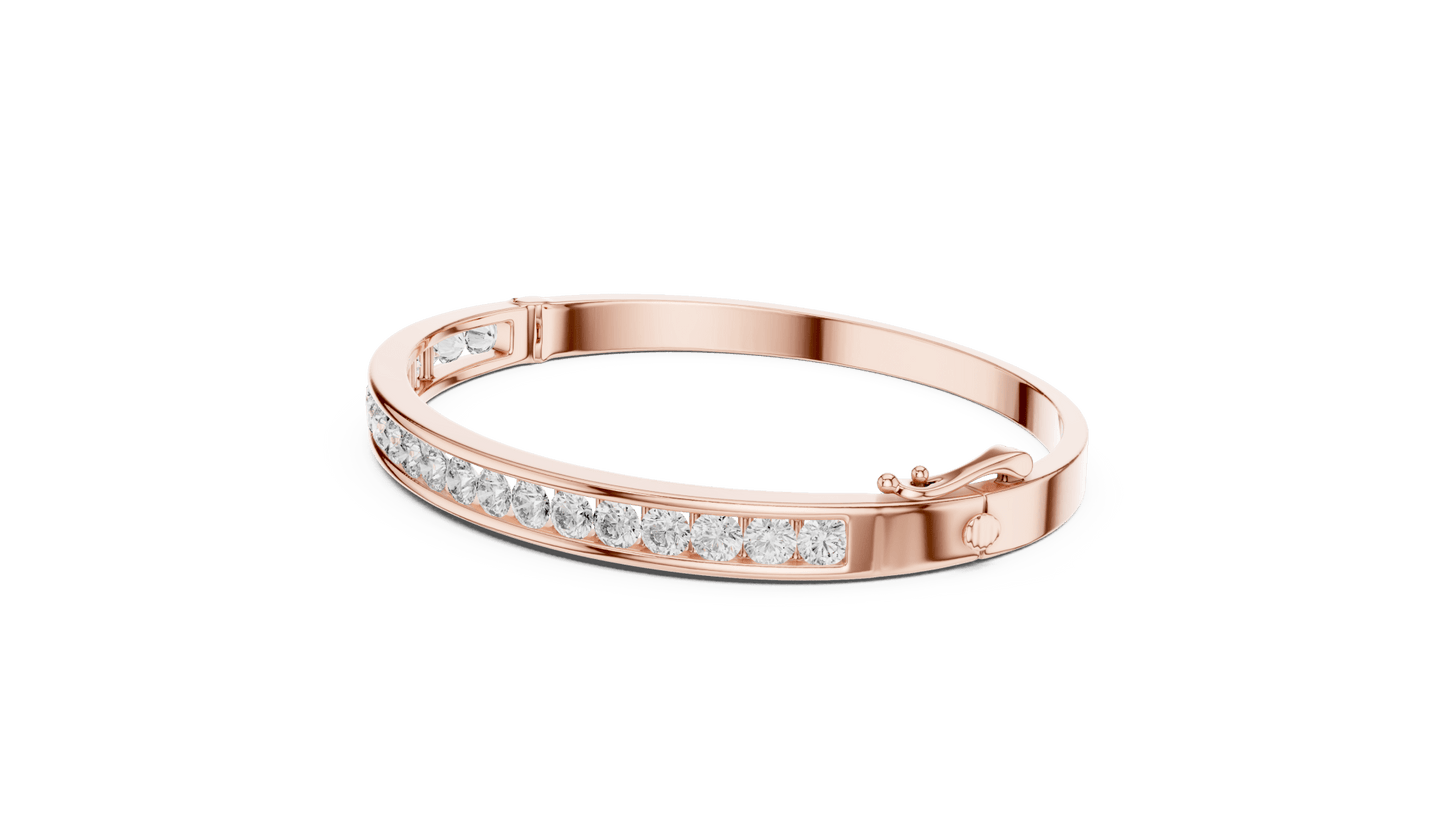Suez Modern Channel - Set Lab Grown Diamond Bracelet - Suez Diamonds
