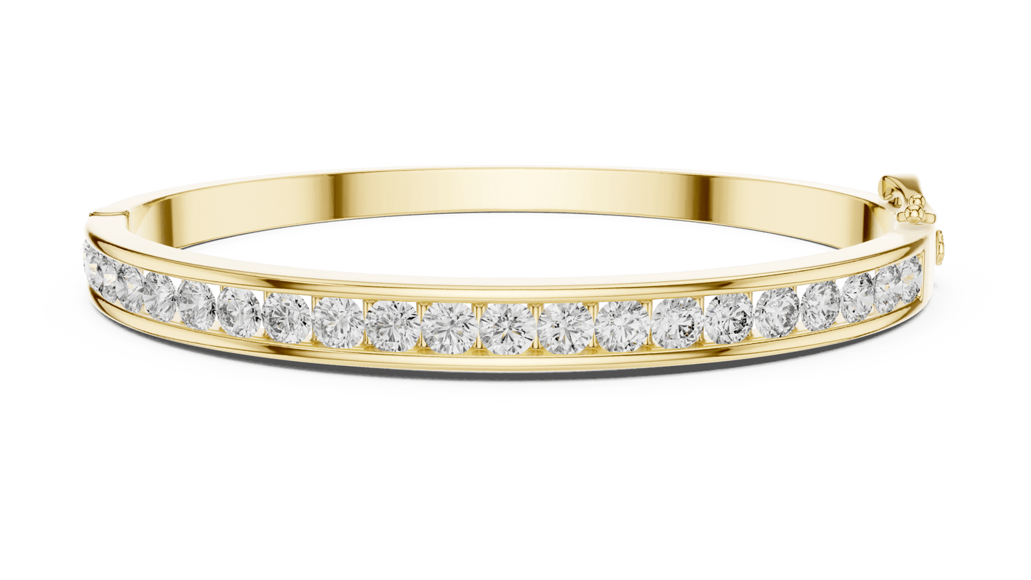 Suez Modern Channel - Set Lab Grown Diamond Bracelet - Suez Diamonds