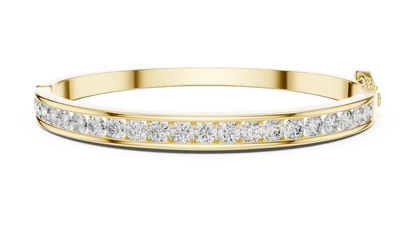 Suez Modern Channel - Set Lab Grown Diamond Bracelet - Suez Diamonds
