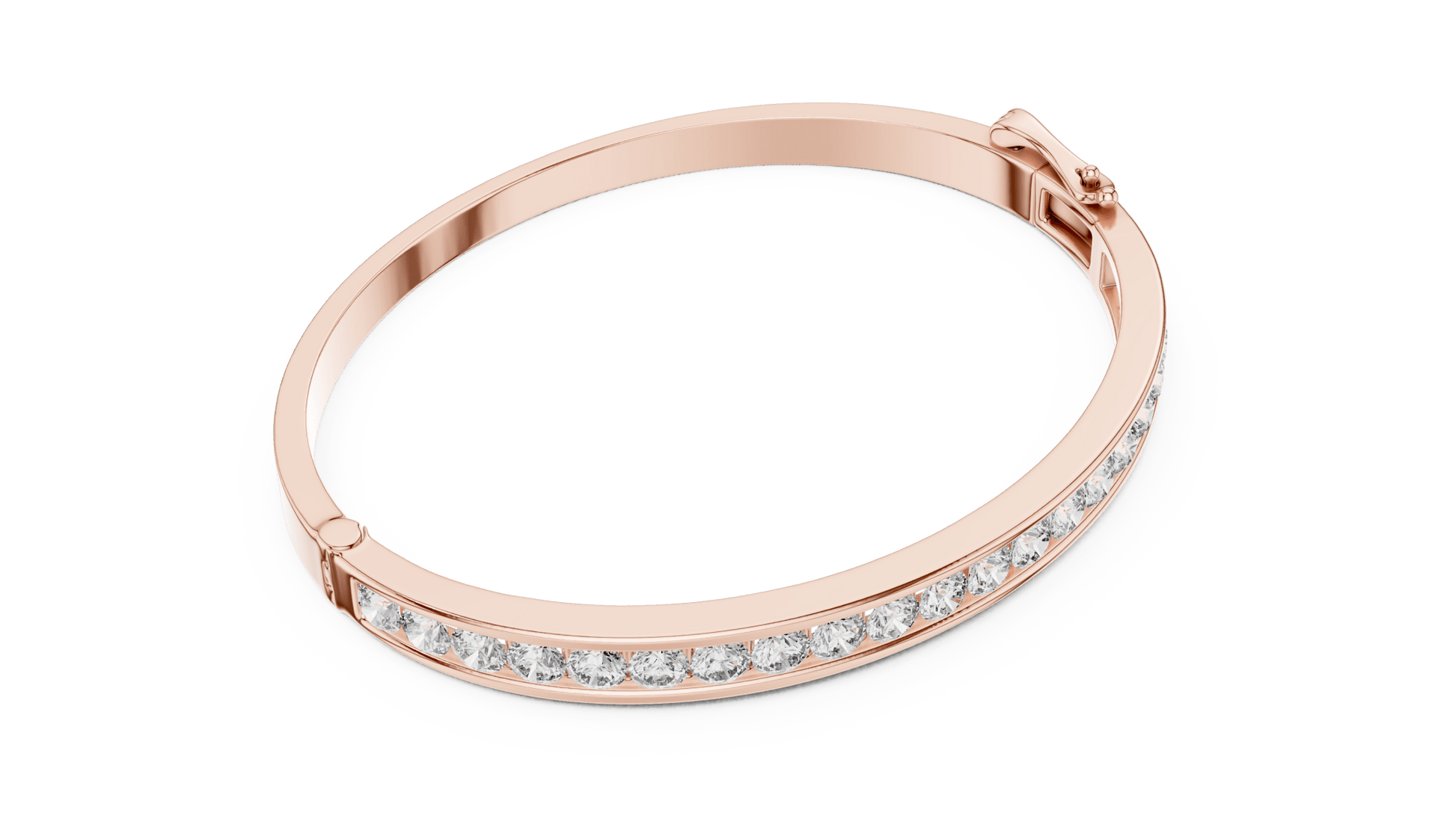 Suez Modern Channel - Set Lab Grown Diamond Bracelet - Suez Diamonds