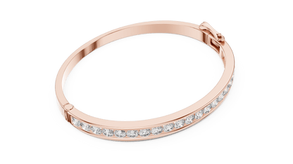 Suez Modern Channel - Set Lab Grown Diamond Bracelet - Suez Diamonds