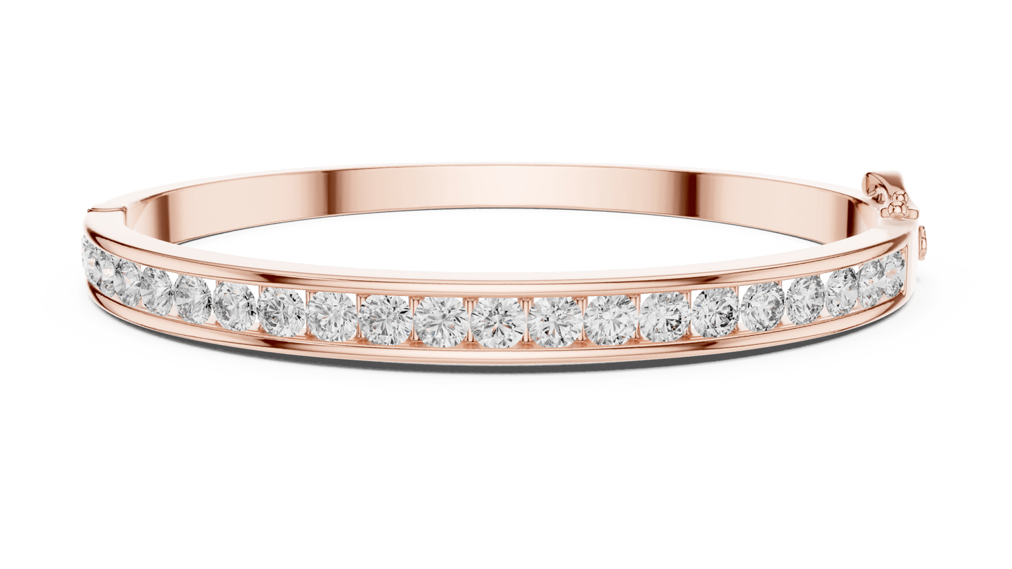 Suez Modern Channel - Set Lab Grown Diamond Bracelet - Suez Diamonds