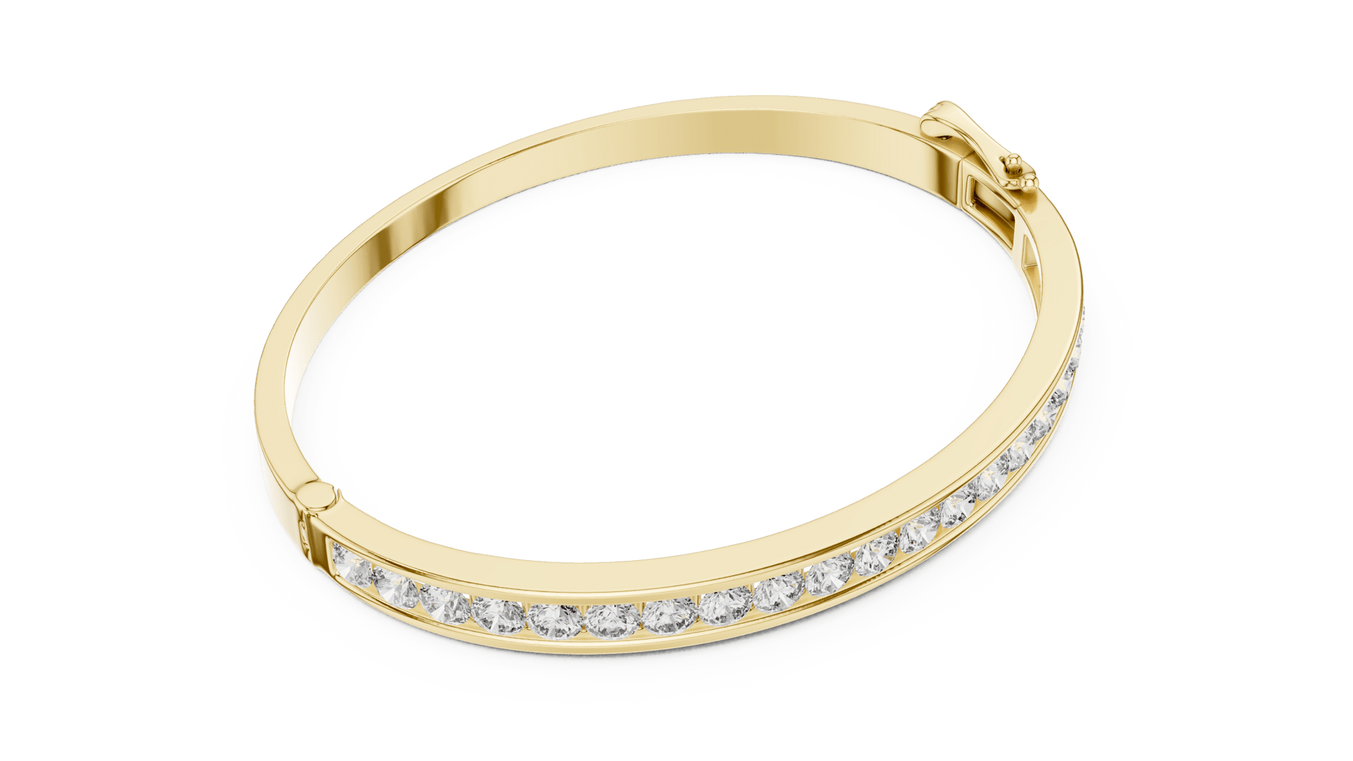 Suez Modern Channel - Set Lab Grown Diamond Bracelet - Suez Diamonds