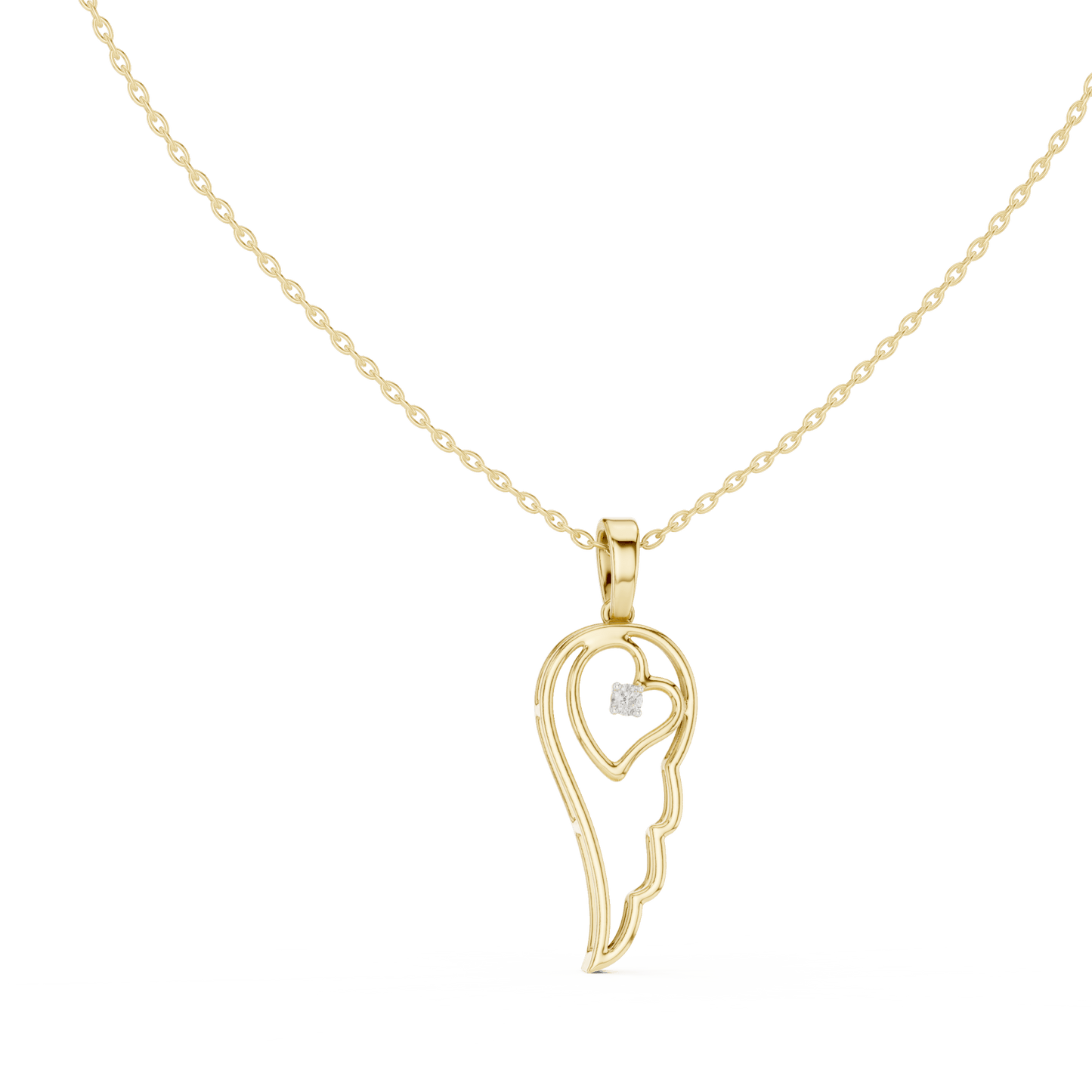The Celestial Ellipse Lab Grown Diamond Pendant - Suez Diamonds