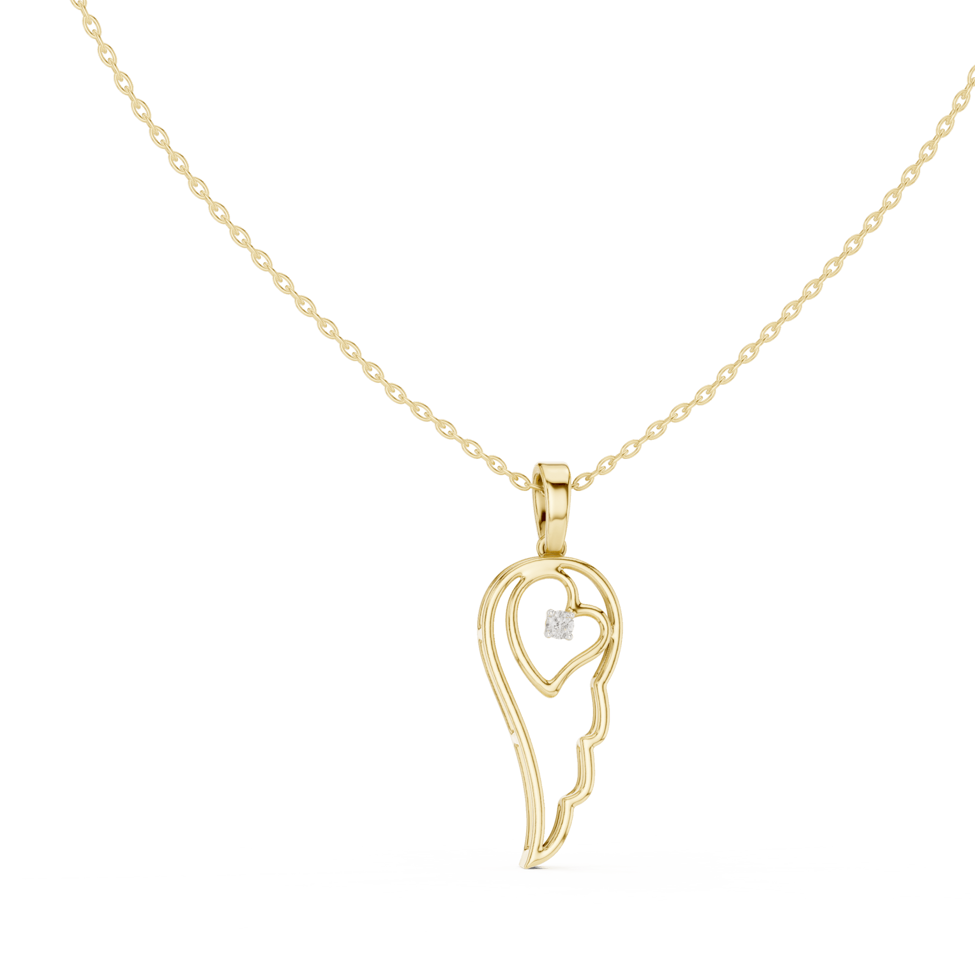 The Celestial Ellipse Lab Grown Diamond Pendant - Suez Diamonds