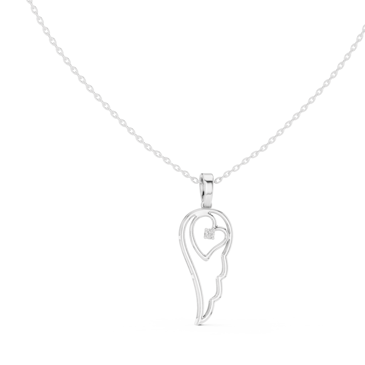 The Celestial Ellipse Lab Grown Diamond Pendant - Suez Diamonds