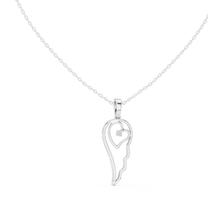 The Celestial Ellipse Lab Grown Diamond Pendant - Suez Diamonds