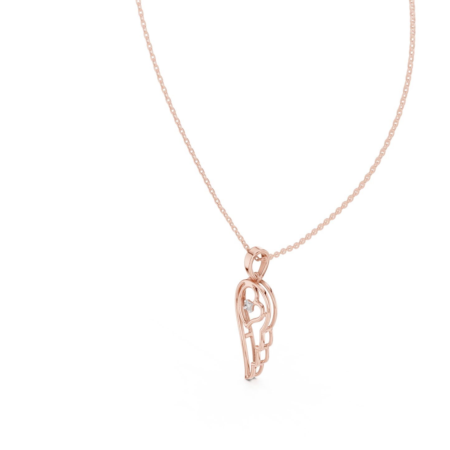 The Celestial Ellipse Lab Grown Diamond Pendant - Suez Diamonds