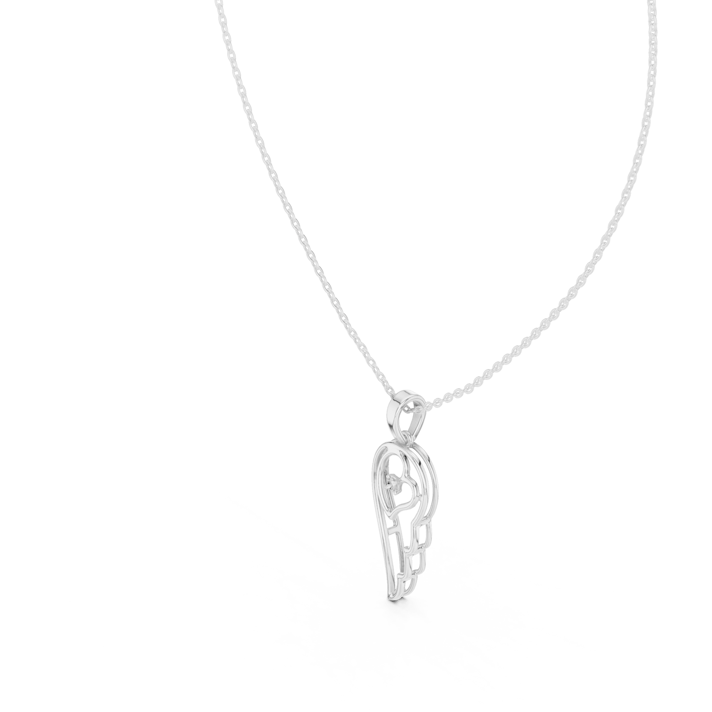 The Celestial Ellipse Lab Grown Diamond Pendant - Suez Diamonds