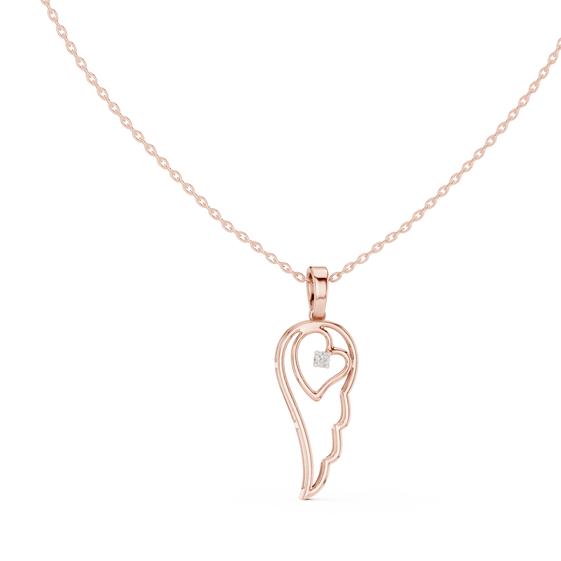 The Celestial Ellipse Lab Grown Diamond Pendant - Suez Diamonds