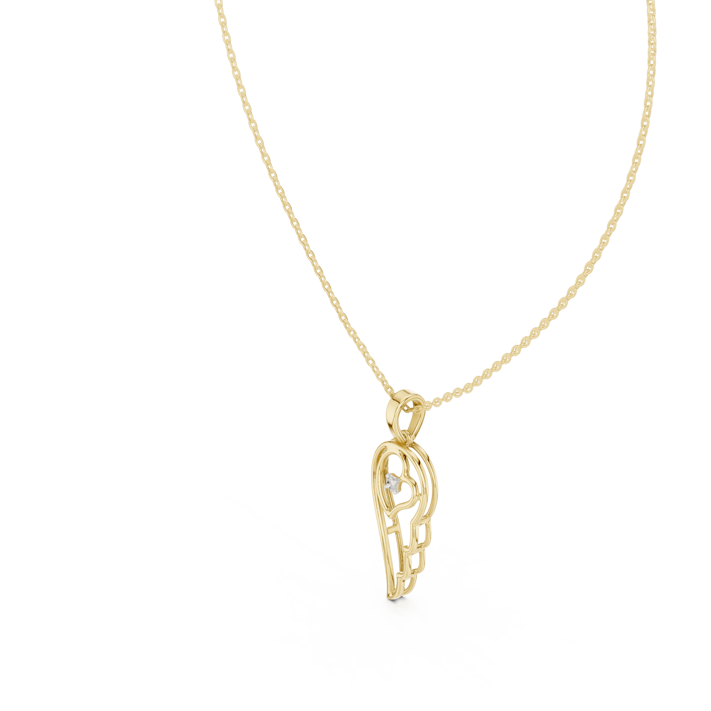 The Celestial Ellipse Lab Grown Diamond Pendant - Suez Diamonds