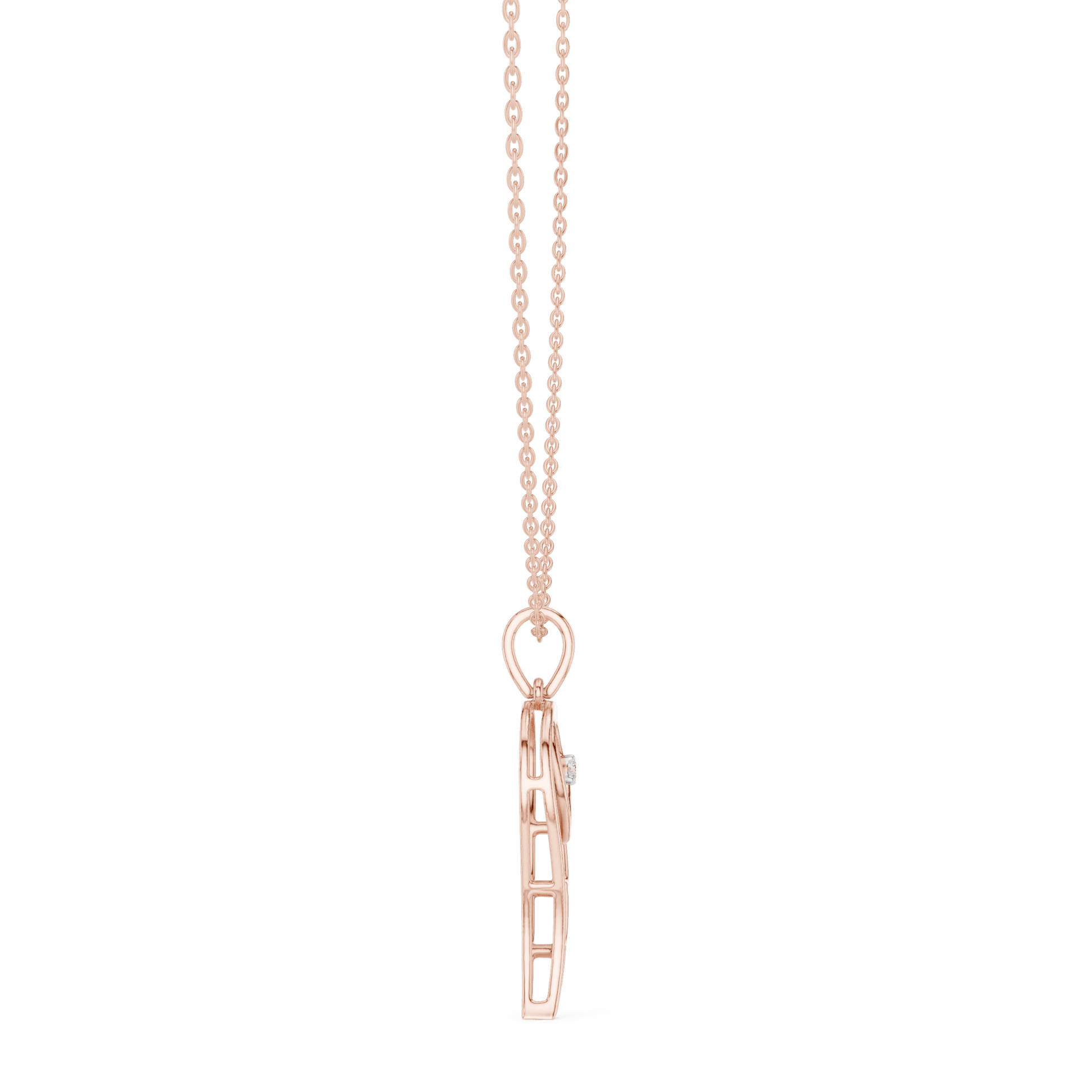 The Celestial Ellipse Lab Grown Diamond Pendant - Suez Diamonds