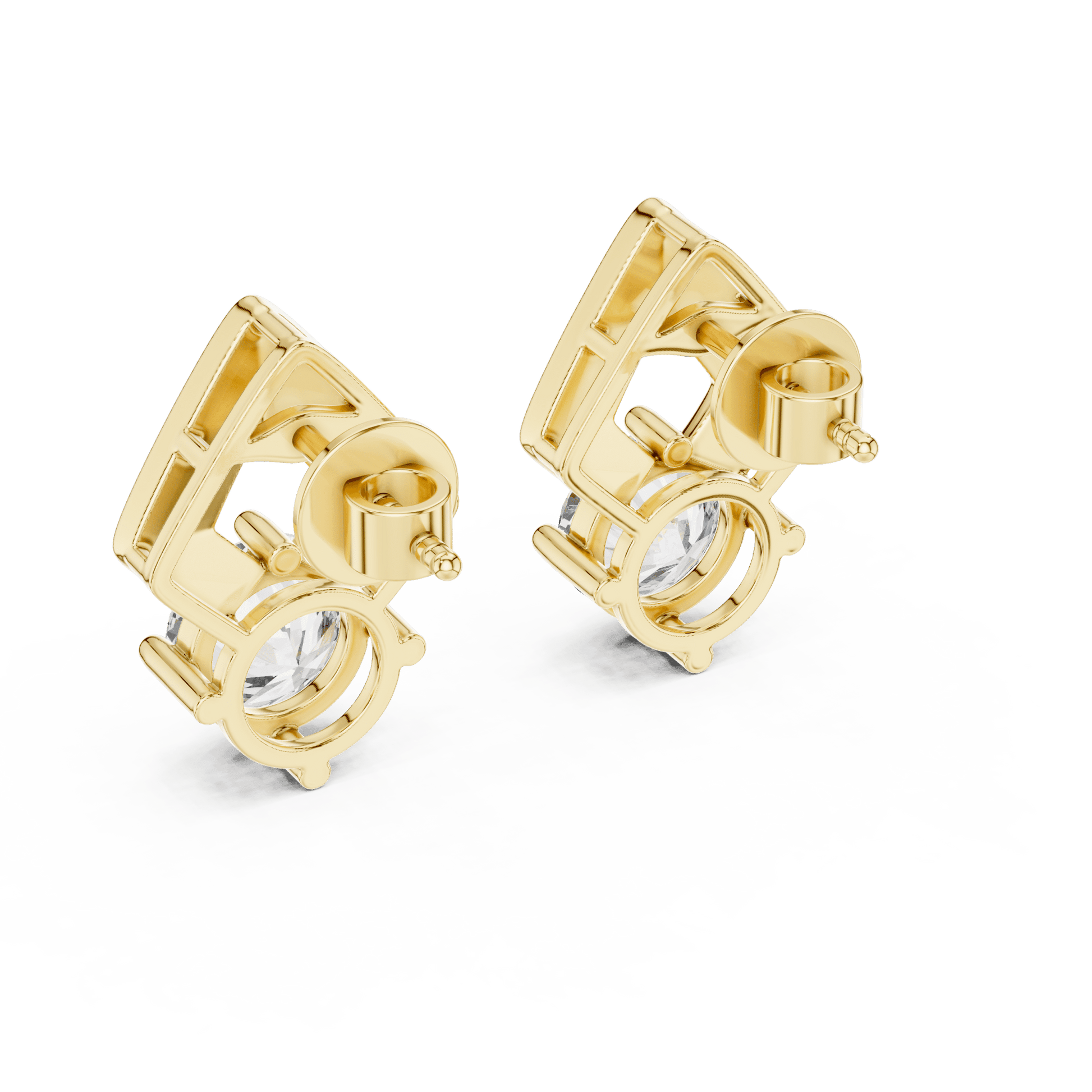 The Chevron Muse Lab Grown Diamonds Studs - Suez Diamonds