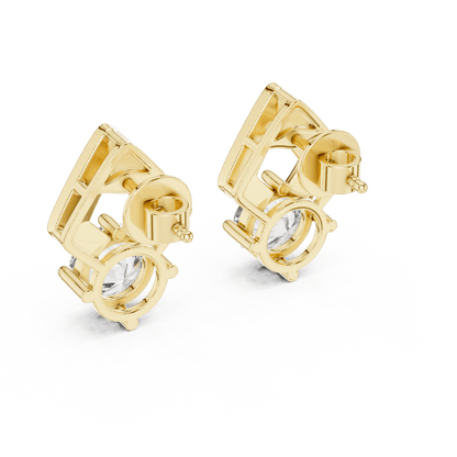 The Chevron Muse Lab Grown Diamonds Studs - Suez Diamonds