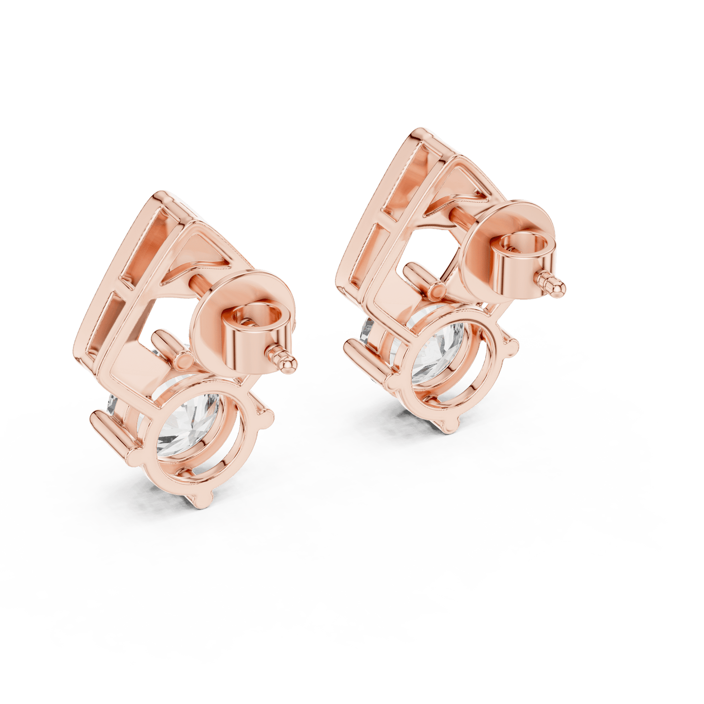 The Chevron Muse Lab Grown Diamonds Studs - Suez Diamonds