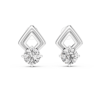 The Chevron Muse Lab Grown Diamonds Studs - Suez Diamonds