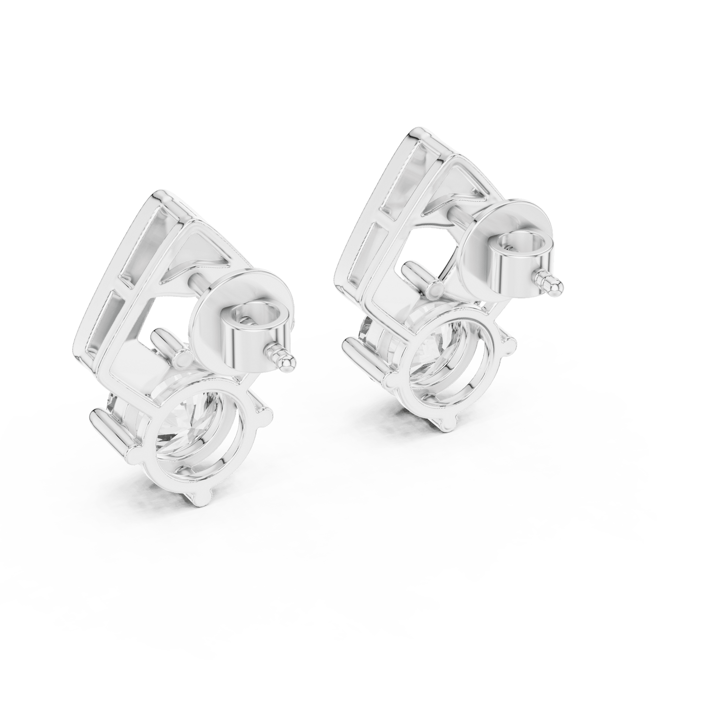 The Chevron Muse Lab Grown Diamonds Studs - Suez Diamonds