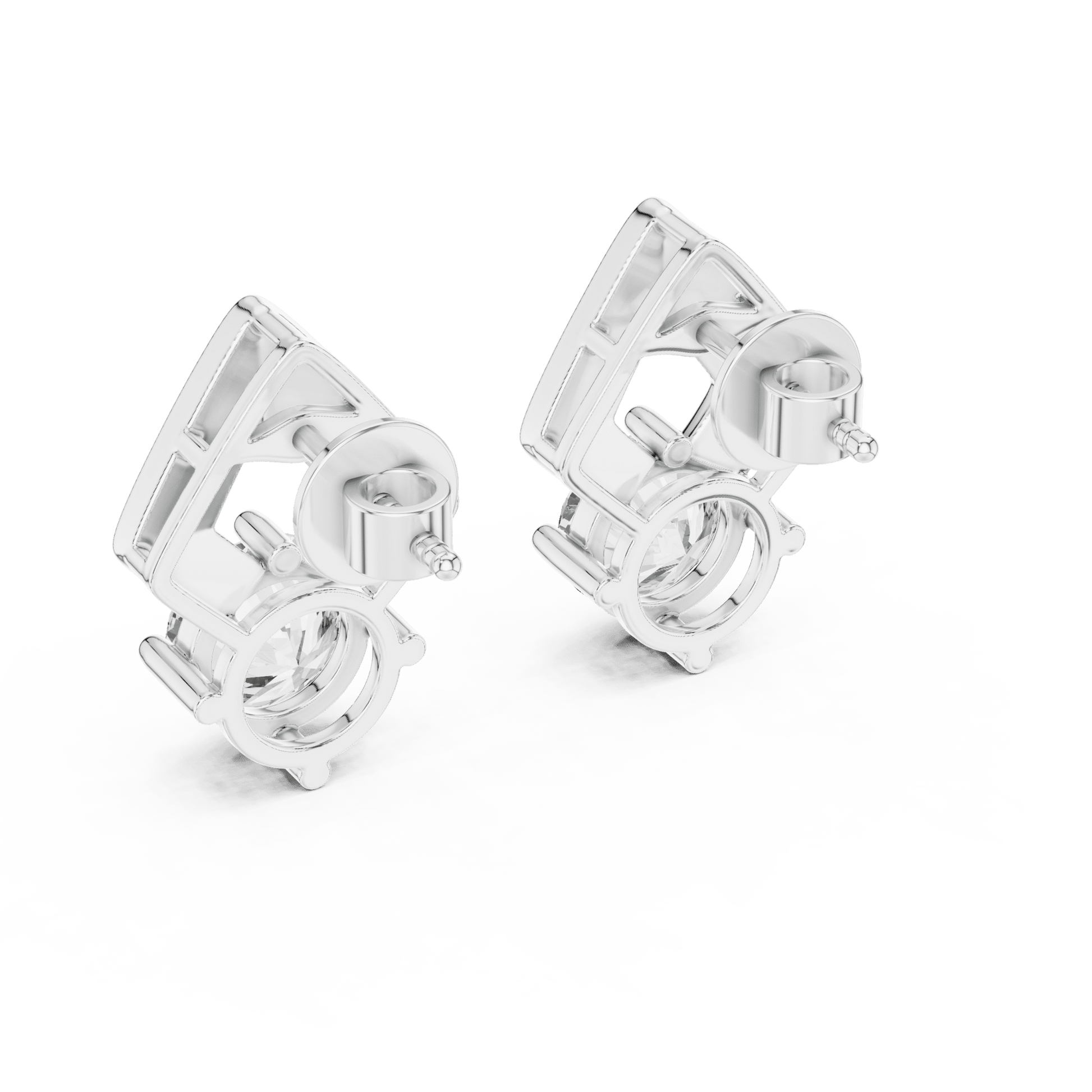 The Chevron Muse Lab Grown Diamonds Studs - Suez Diamonds