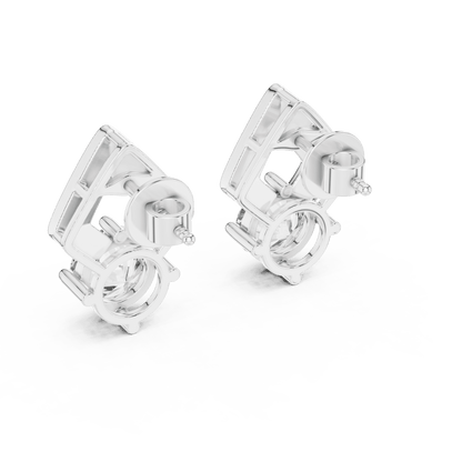 The Chevron Muse Lab Grown Diamonds Studs - Suez Diamonds