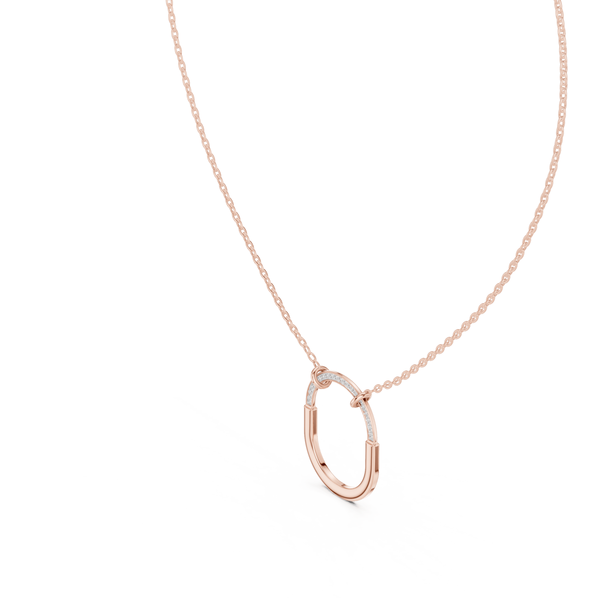 The Ellipse Aura Lab Grown Pendant - Suez Diamonds