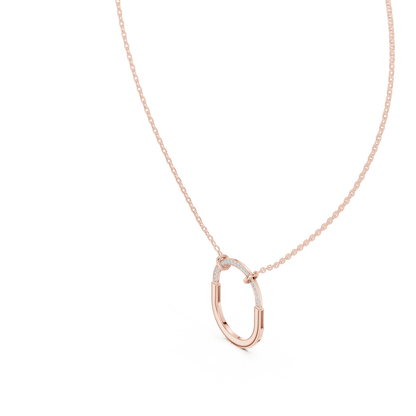 The Ellipse Aura Lab Grown Pendant - Suez Diamonds