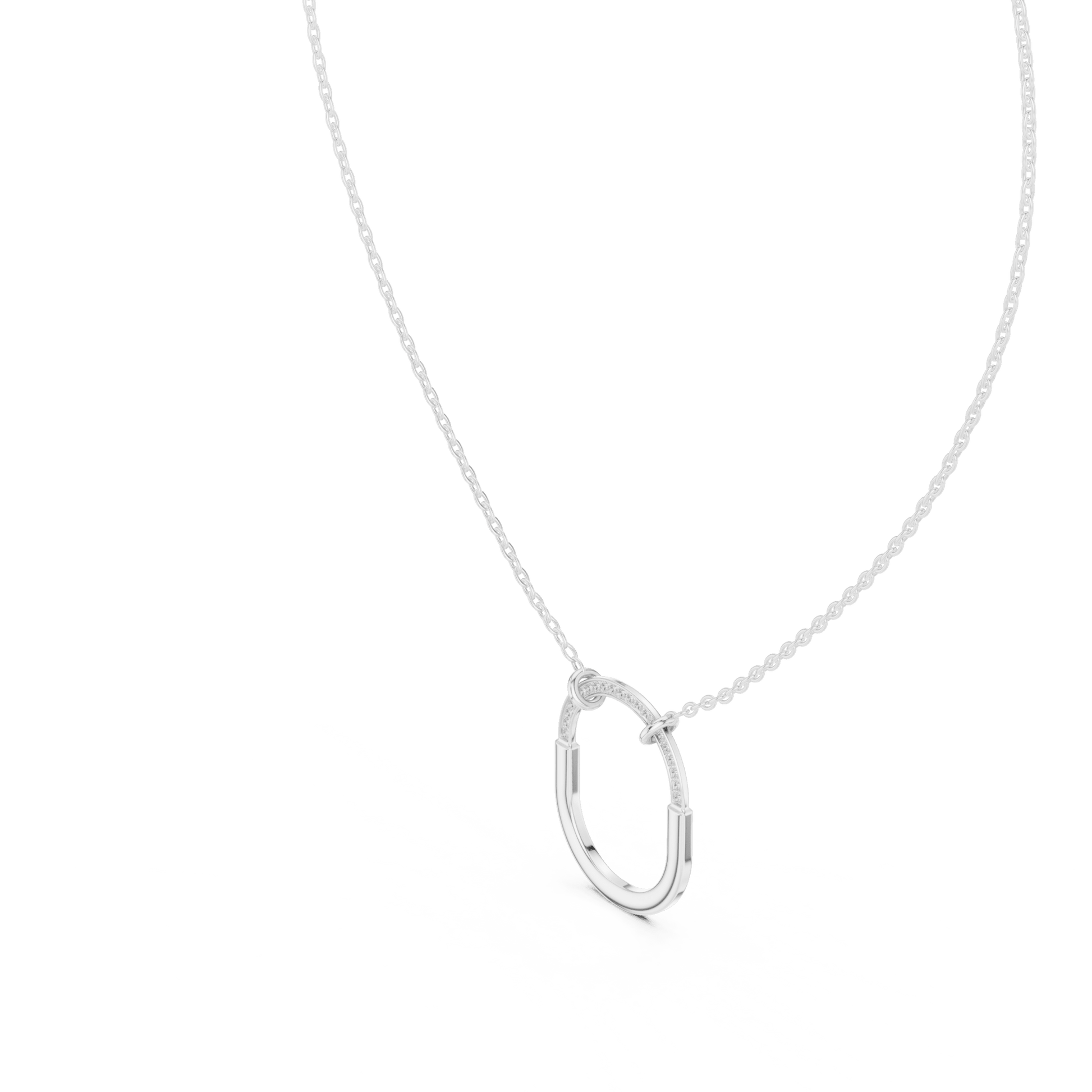 The Ellipse Aura Lab Grown Pendant - Suez Diamonds
