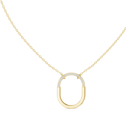 The Ellipse Aura Lab Grown Pendant - Suez Diamonds