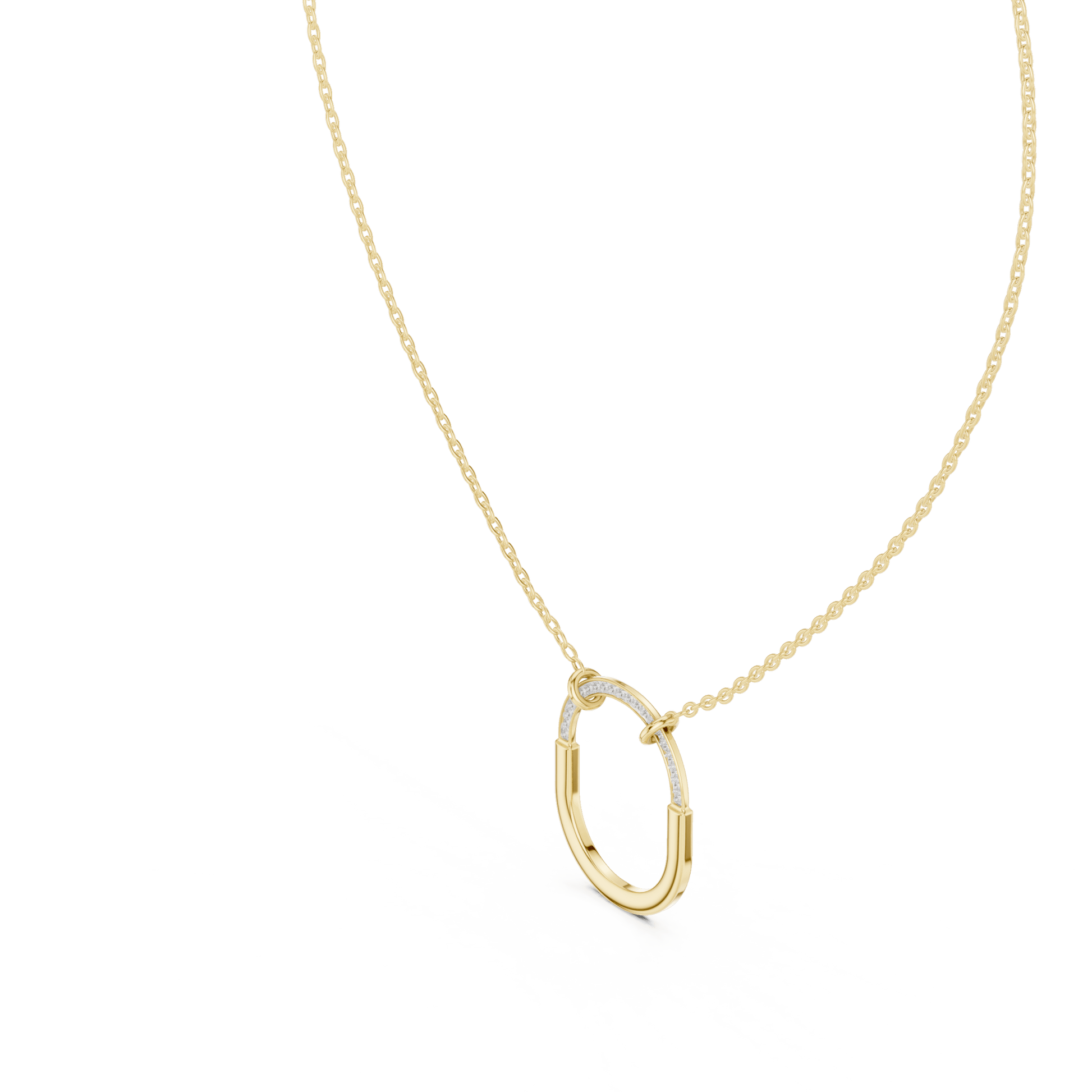 The Ellipse Aura Lab Grown Pendant - Suez Diamonds