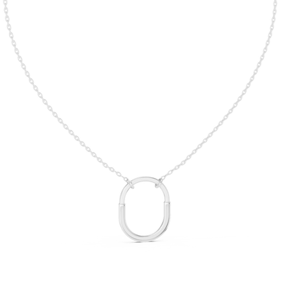The Ellipse Aura Lab Grown Pendant - Suez Diamonds