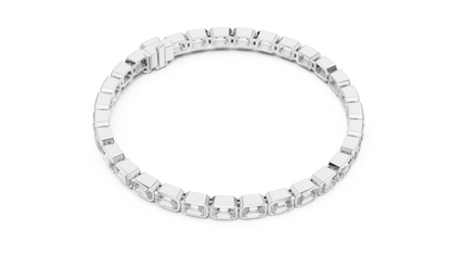 The Emerald Bezel Lab Grown Tennis Bracelet - Suez Diamonds