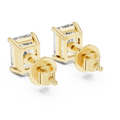 The Emerald Empress | 2.50 CTW Emerald - Cut Lab - Grown Diamond Studs in 14K Gold - Suez Diamonds