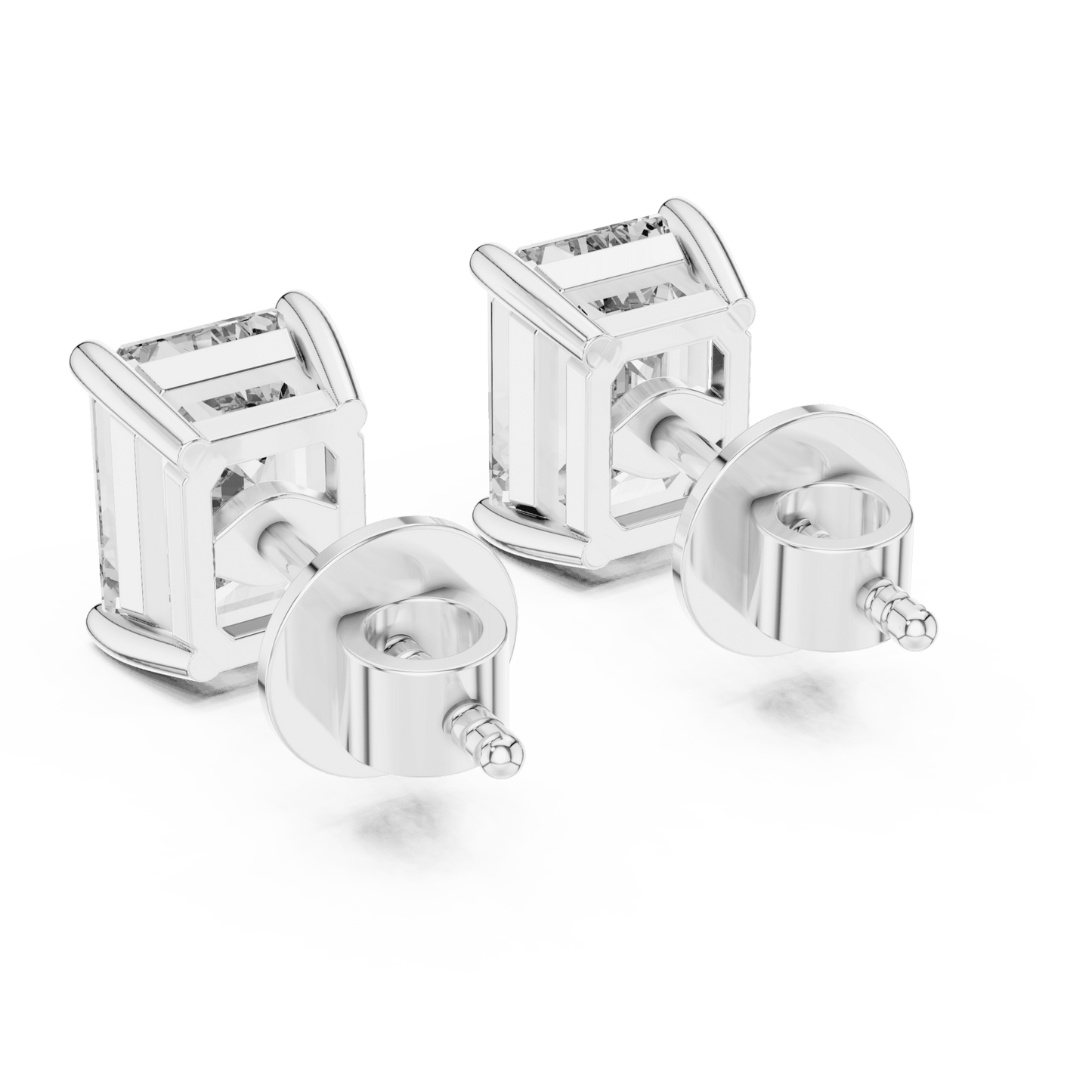The Emerald Empress | 2.50 CTW Emerald - Cut Lab - Grown Diamond Studs in 14K Gold - Suez Diamonds