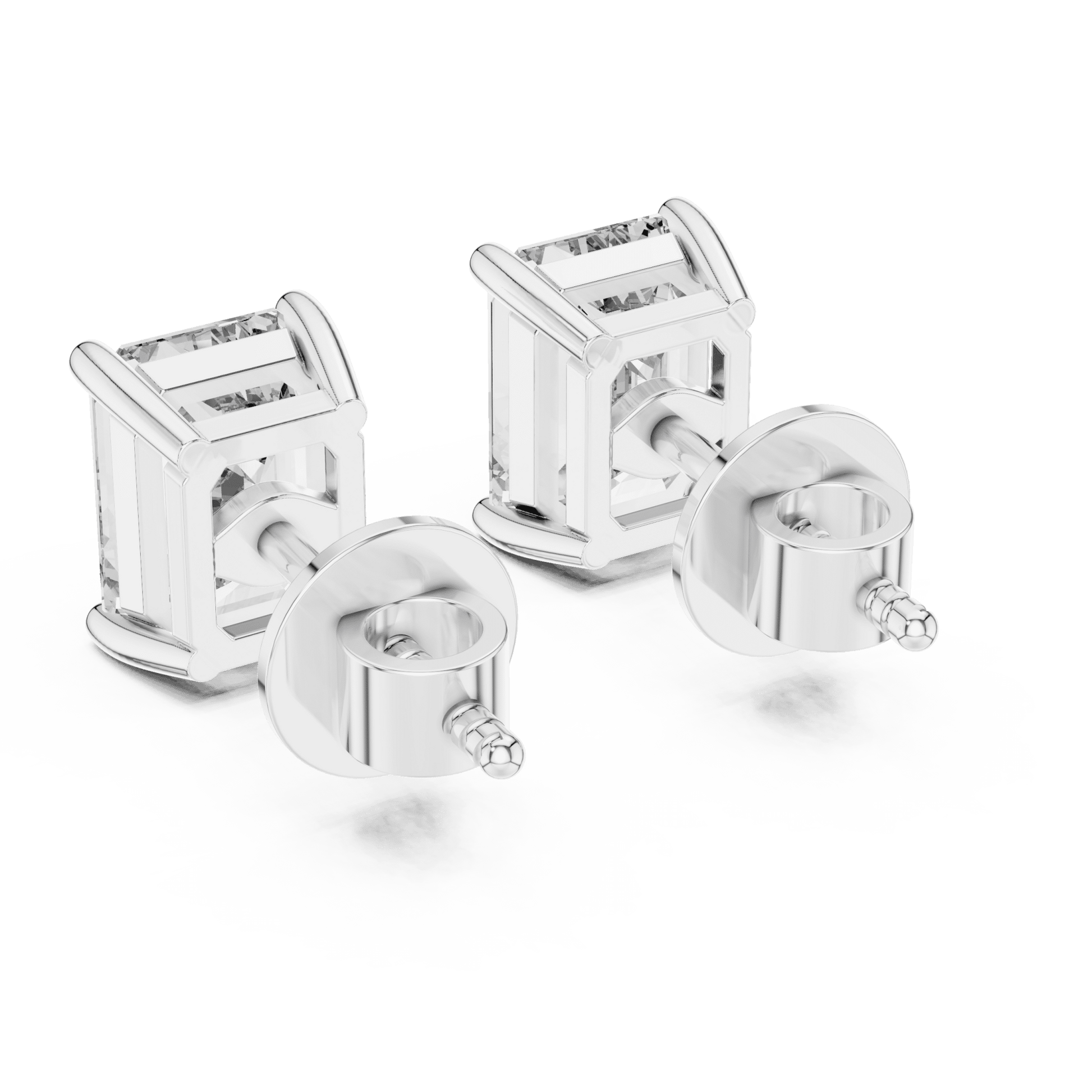 The Emerald Empress | 2.50 CTW Emerald - Cut Lab - Grown Diamond Studs in 14K Gold - Suez Diamonds