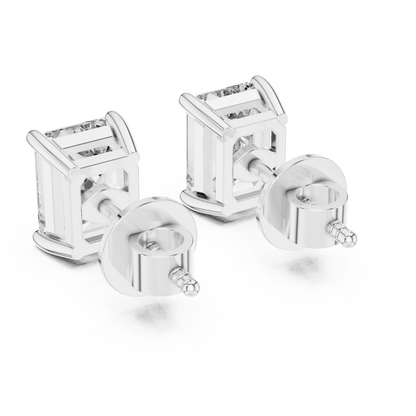 The Emerald Empress | 2.50 CTW Emerald - Cut Lab - Grown Diamond Studs in 14K Gold - Suez Diamonds