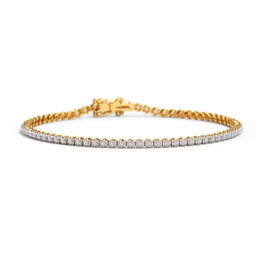 The Featherlight Tennis Bracelet | 14kt Gold - Suez Diamonds