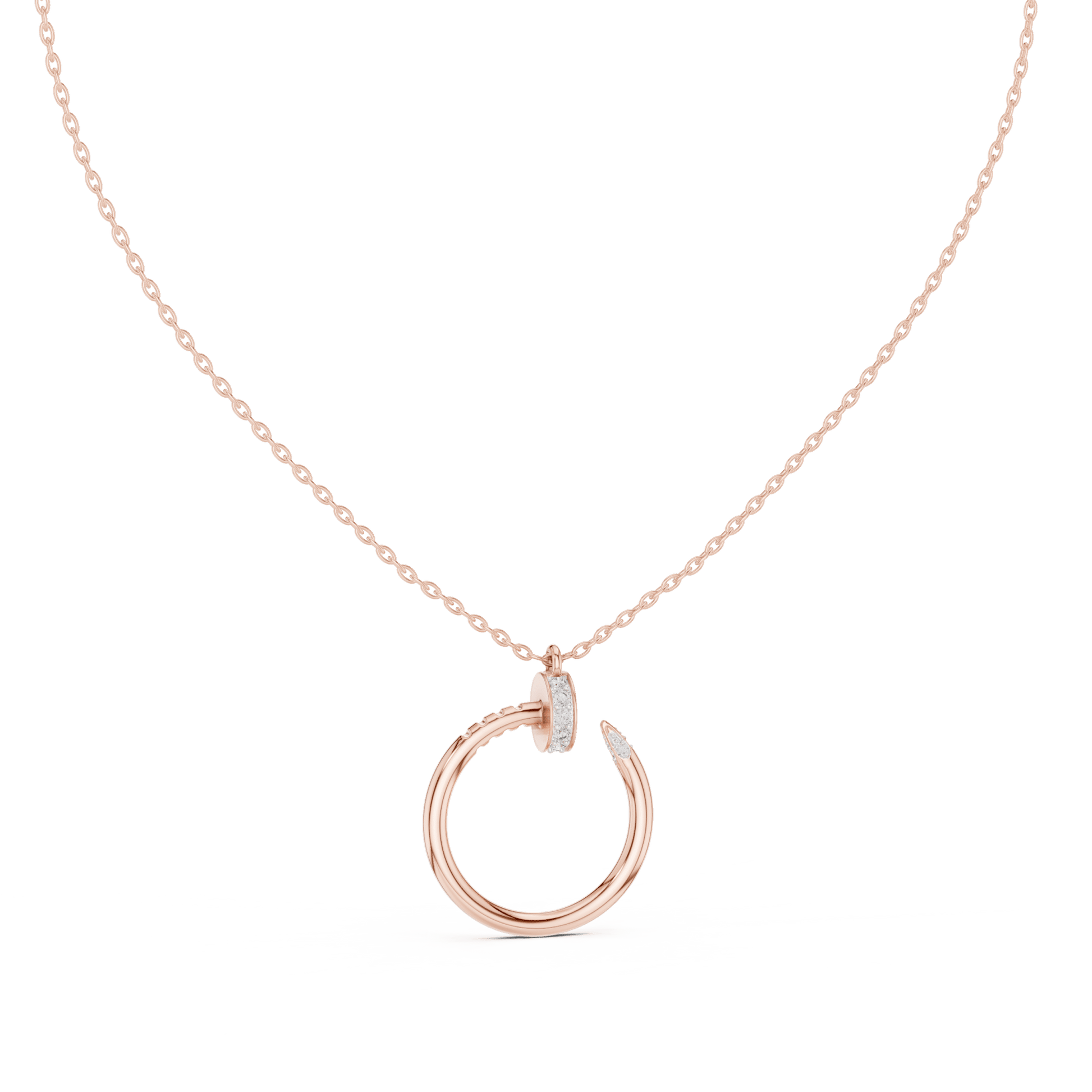 The Infinite Nail Lab Grown Diamond Pendant - Suez Diamonds