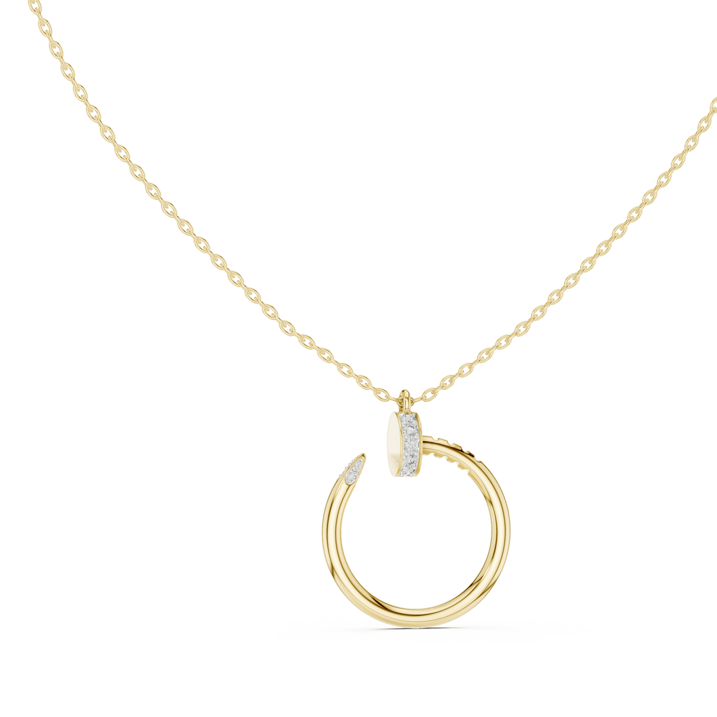 The Infinite Nail Lab Grown Diamond Pendant - Suez Diamonds