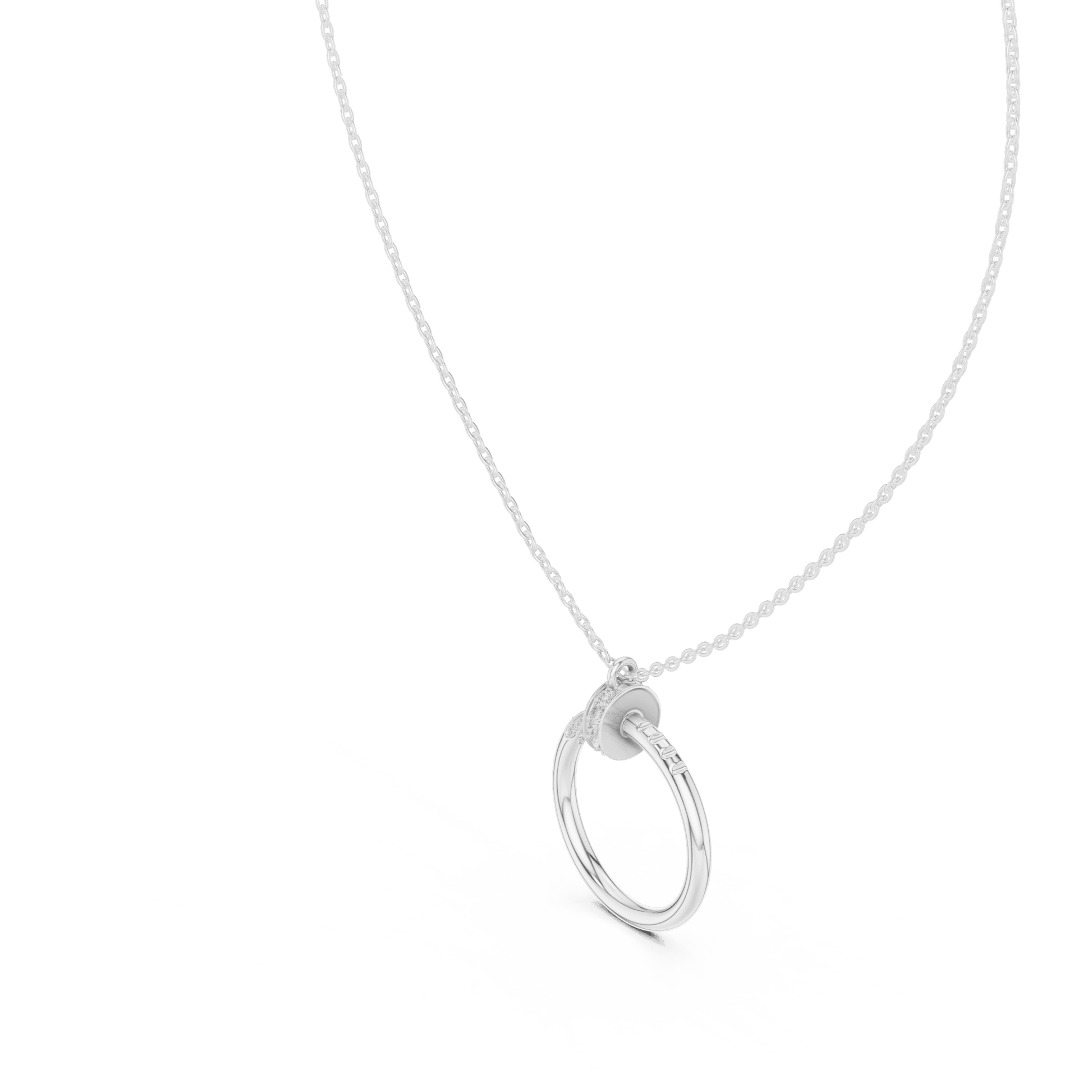 The Infinite Nail Lab Grown Diamond Pendant - Suez Diamonds