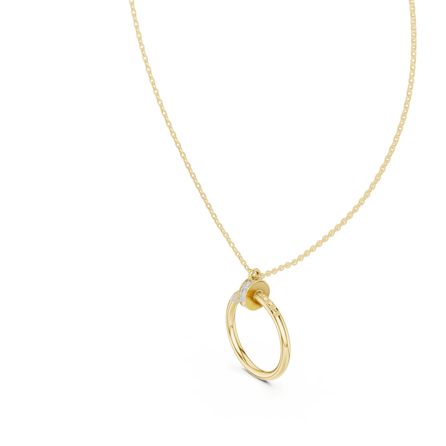 The Infinite Nail Lab Grown Diamond Pendant - Suez Diamonds
