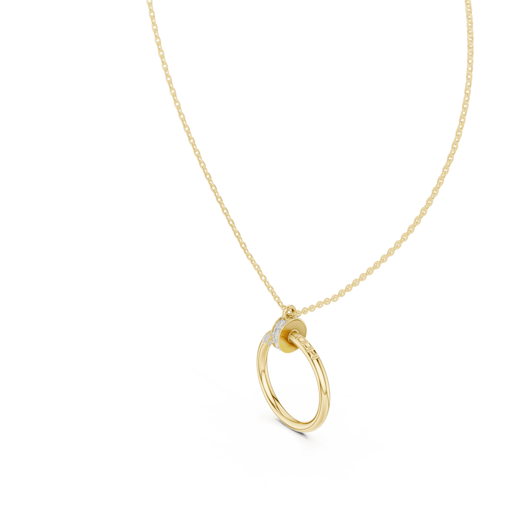 The Infinite Nail Lab Grown Diamond Pendant - Suez Diamonds