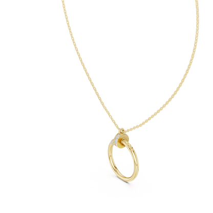 The Infinite Nail Lab Grown Diamond Pendant - Suez Diamonds