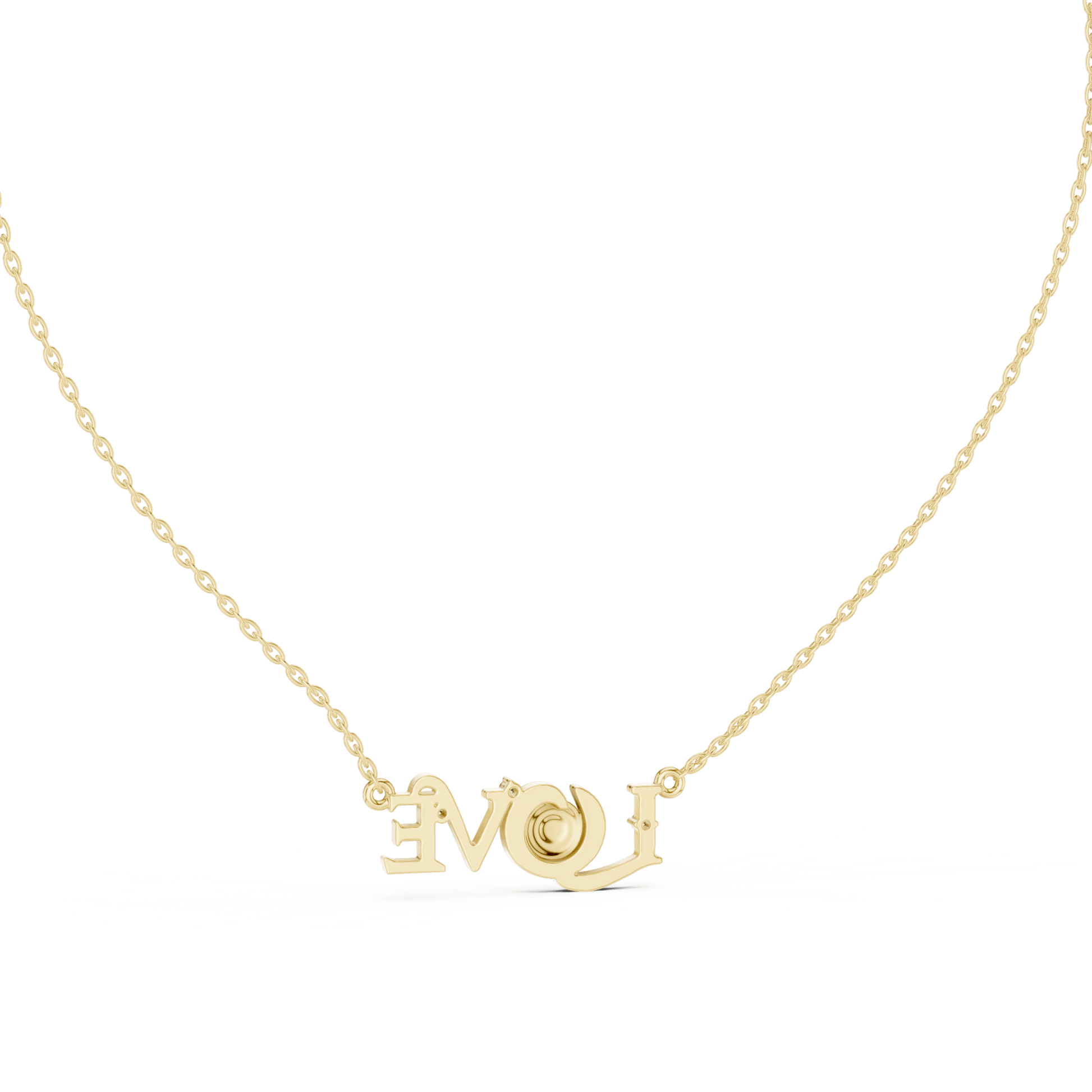 The 'LOVE' Evil Eye Pendant with Lab-Grown Diamonds without Chain - Suez Diamonds