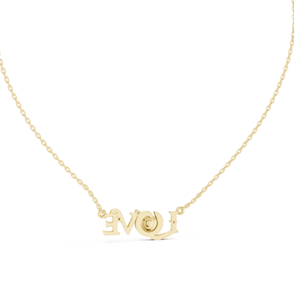 The 'LOVE' Evil Eye Pendant with Lab-Grown Diamonds without Chain - Suez Diamonds