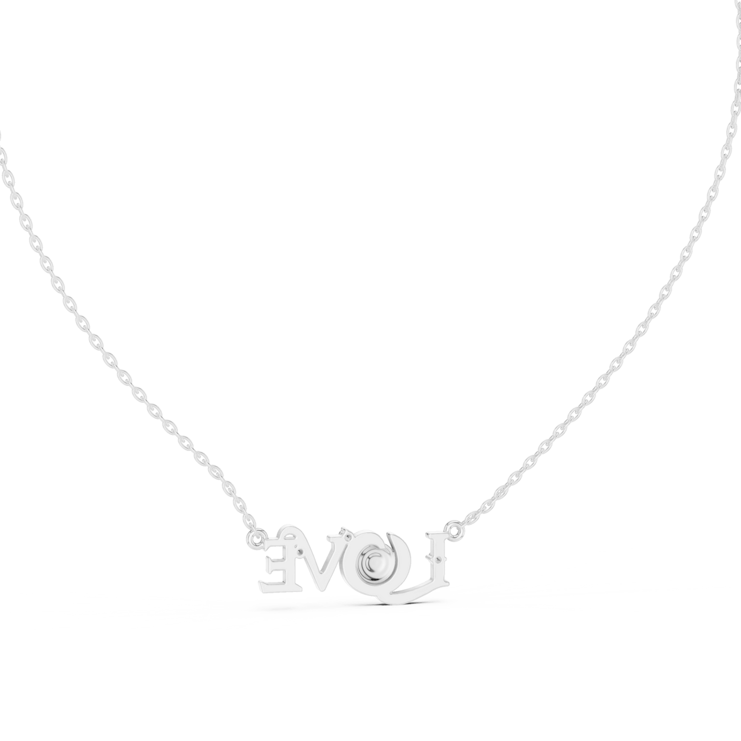 The 'LOVE' Evil Eye Pendant with Lab-Grown Diamonds without Chain - Suez Diamonds