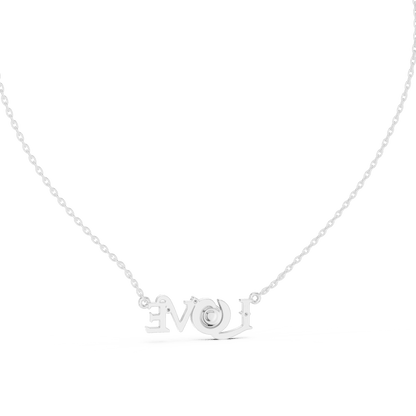 The 'LOVE' Evil Eye Pendant with Lab-Grown Diamonds without Chain - Suez Diamonds