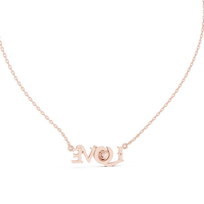 The 'LOVE' Evil Eye Pendant with Lab-Grown Diamonds without Chain - Suez Diamonds
