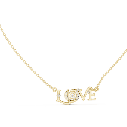 The 'LOVE' Evil Eye Pendant with Lab-Grown Diamonds without Chain - Suez Diamonds